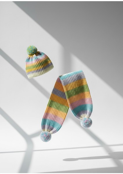 Selanik Örgü Atkı Bere Takımı