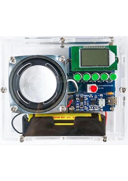 Dijital Fm Radyo Kaynak Kiti Şarj Edilebilir LCD Ekran Dıy Üretim Parçaları TJ-56-558