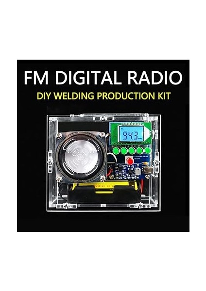Dijital Fm Radyo Kaynak Kiti Şarj Edilebilir LCD Ekran Dıy Üretim Parçaları TJ-56-558 fiyatları