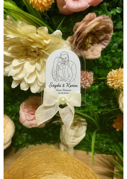 Uv Baskı Pleksi Magnet Söz, Nişan, Nikah, Düğün, Kına 10 Adet