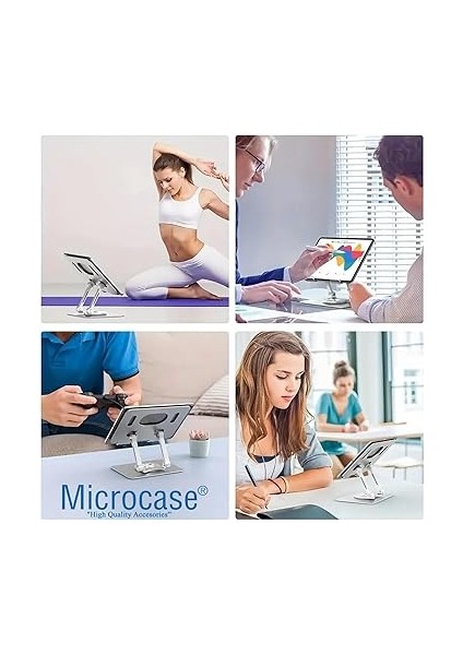 N02 360 Dönerli Yükseklik Ayarlı Tablet Tutucu Metal Stand - AL5198 indirimleri
