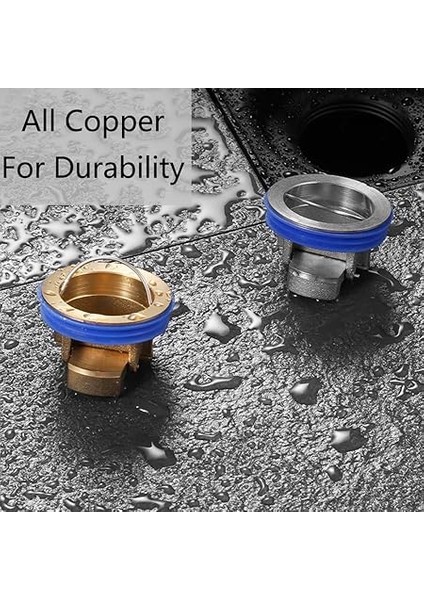 2 Adet Zemin Sifonu Geri Akış Önleyici Fiş, Duş Yer Sifonu Geri Akış Önleyici Kanalizasyon Çekirdek Koku Önleyici Fiş Mutfak Banyo Drenajı Için (Gümüş Kaplama) modelleri