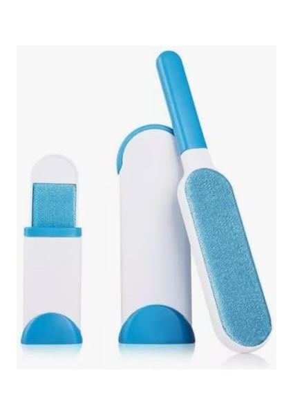 Buffer® Kıl Tüy Toplayıcı Kendini Temizleyen Fırça Tarak 2li Set Hazneli Tüy Temizleyici Fırça Fur Wizard