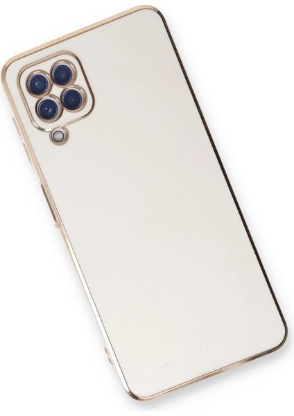 Samsung Galaxy A22 Kılıf Volet Silikon - Beyaz