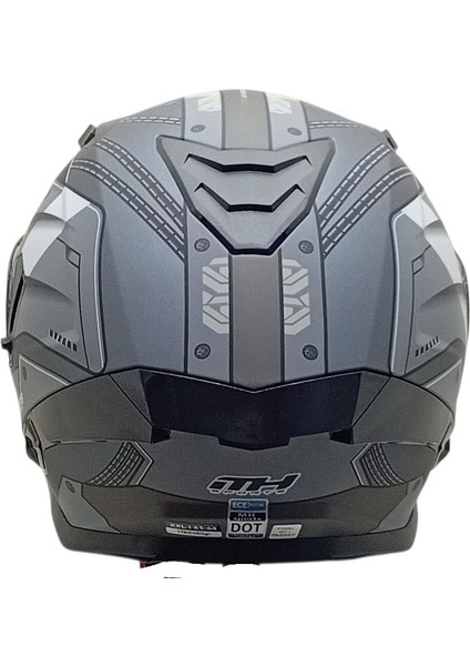 928 Çene Açılır Mat Gri Beyaz Kask indirimleri
