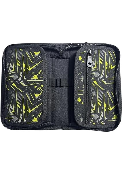 Cover -Sert Kapaklı Lastikli Kalemkutu (Sarı Geometrik) fiyatları