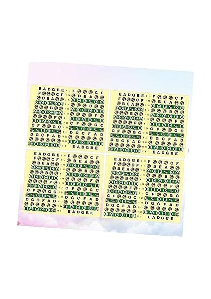 10 Parçalı Klavye Etiket Notlarımızla Gitarı Hızlı Öğrenin - 6 Telli Gitar Için Klavye Çıkartmaları indirimleri