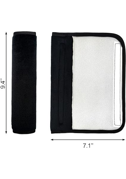 2'li Paket Evrensel Yumuşak ve Rahat Araba Emniyet Kemeri Pedleri Koşum Pedleri Bebek Arabası Askı Kılıfları Sırt Çantası Omuz Pedi Otomotiv Emniyet Kemeri Minderi Kılıfı Yetişkinler Için - indirimleri