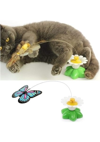 Kedi Oyuncağı, Hareketli Dönen Kelebek, Pille Çalışır modelleri