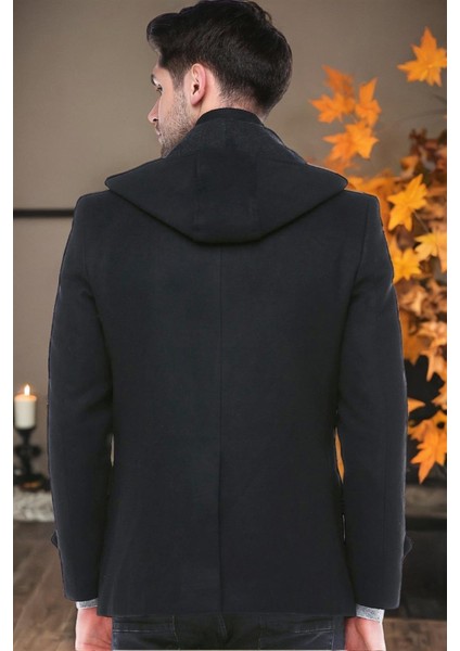 PLT8379 Dewberry Erkek Palto-Açık Siyah fiyatları