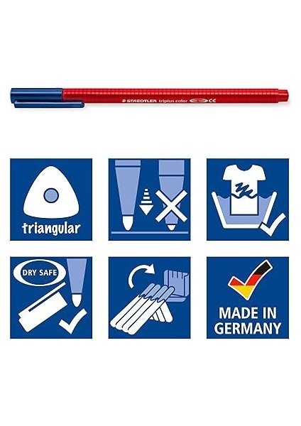 323 TB26 Triplus Color Üçgen Keçeli Kalem 1.0 mm 26'lı indirimleri