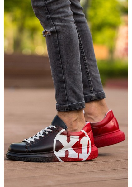 CH254 - CBT Pittura Erkek Ayakkabı 445 SIYAH / KIRMIZI X1 fiyatları