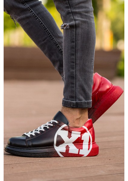 CH254 - CBT Pittura Erkek Ayakkabı 445 SIYAH / KIRMIZI X1 fırsatları