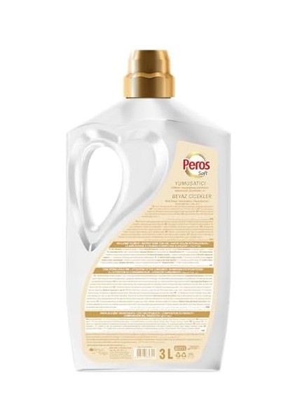Peros Yumuşatıcı Beyaz Çiçekler 3000 ml