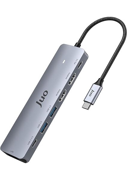 Type-C 2*hdmı Dual Mst 4K 60Hz Gigabit Ethetnet Dönüştürücü 100W USB 3.2 Çoklayıcı Hub fiyatları