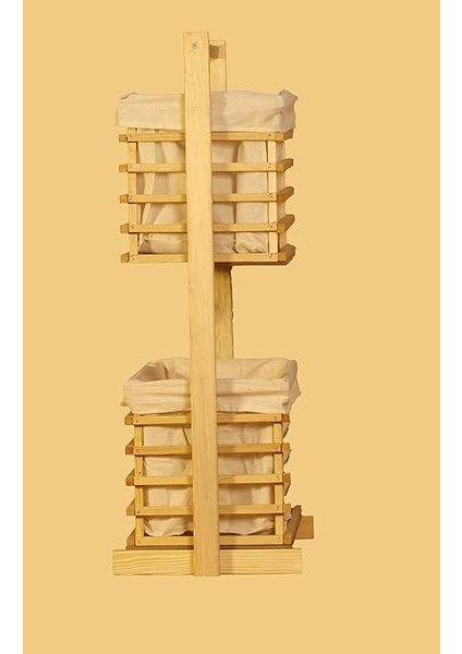 Home 2 Katlı Hasır Örgü Patates Soğan Sepeti – Meyvelik ve Sebzelik, Doğal Hasır Kaplamalı Gövde, Mutfak Için Şık ve Dayanıklı Saklama Çözümü (2 Kahtlı Ahşap Natural) fiyatları