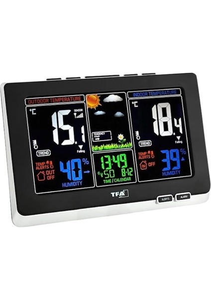 Spring Renkli Ekranlı Telsiz Hava Istasyonu, Siyah