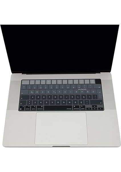 MacBook Klavye Koruyucu Türkçe Q Silikon Ombre Ince Kaymaz Yıkanabilir Air 13.6 Inç 15.3 Inç Pro 14 Inç 16 Inç M2 M3 M4 Uyumlu A3113 A3114 A3112 A3401 A3185 A3403 A3186 A2918 Siyah Gri fırsatları