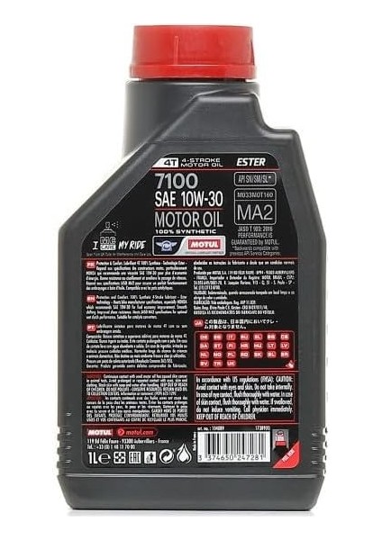 7100 10W30 4t 1 Litre Motosiklet Yagi modelleri