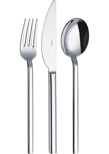 8100 84 Parça 12 Kişilik Çatal Kaşık Bıçak Seti Kutulu