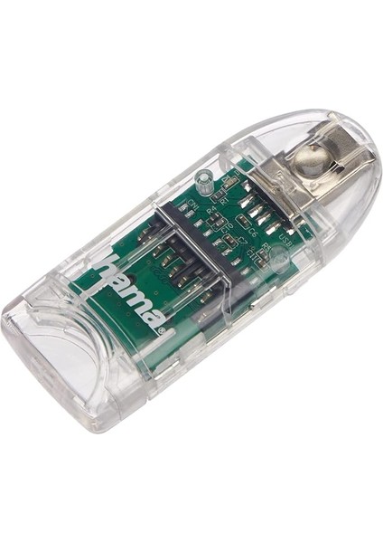 Çoklu Kart Okuyucu "8'i 1 Arada" (Microsd/sdhc, Sd/sdhc, Mmc, USB 2.0), Şeffaf