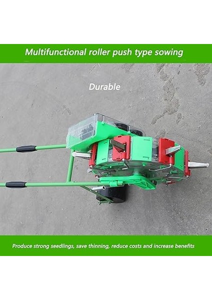 Gübre Aplikatörü Tohum Ekme Makinesi Rulo Ekme Makinesi Ekici Aracı Hassas Ayarlanabilir Bahçe Ekme Makinesi, Ekim ve Gübreleme 12 Tohumlama Nozulları indirimleri