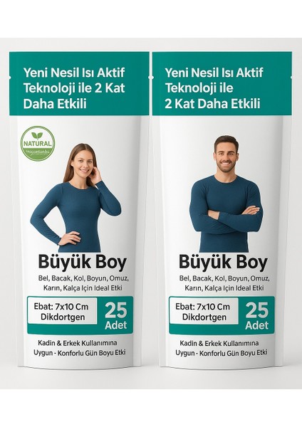 🔥⚡İlla Life Isı Destekli Büyük Boy Kinezyo Bant – Kas & Eklem İçin 25’li