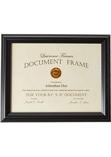 Frames 185081 Siyah Belge Resim Çerçevesi, 8,5 x 11-Inç modelleri