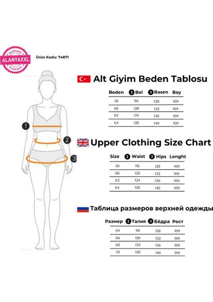 Süper Ekstra Battal Kadın Boru Paça Yüksek Bel Toparlayıcı Beli Lastikli Pamuklu Pantolon indirimleri