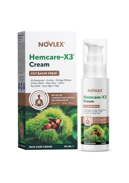 Novlex Hemcare -X3 - Cilt Bakım Kremi 50ML