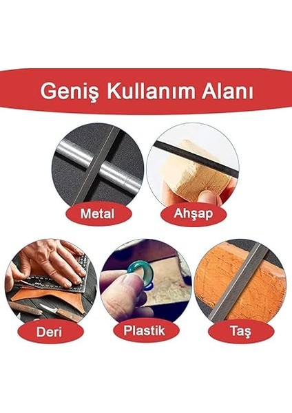 Parça Mini Eğe Seti - 14CM Ince Işçilik Saatçi Eğe ve Törpü Seti (Kırmızı Renk) modelleri