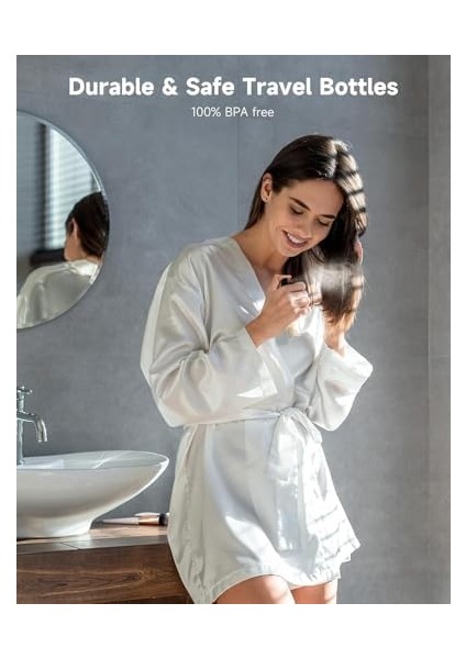 Aee® 13 Parça Seyahat Şişe Seti – Parfüm, Şampuan, Krem, Losyon Için Uçak Uyumlu Taşınabilir Kaplar – Fermuarlı Pvc Çantalı & Hunili Spatulalı Valiz Düzenleyici Seyahat Şişesi Kiti modelleri