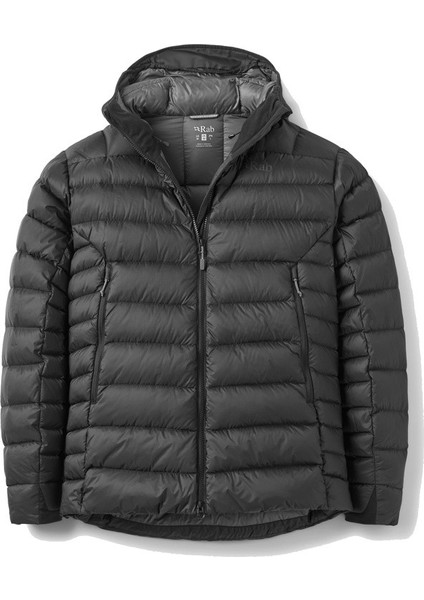 Electron Pro Kapüşonlu Kaz Tüyü Mont Siyah Renk