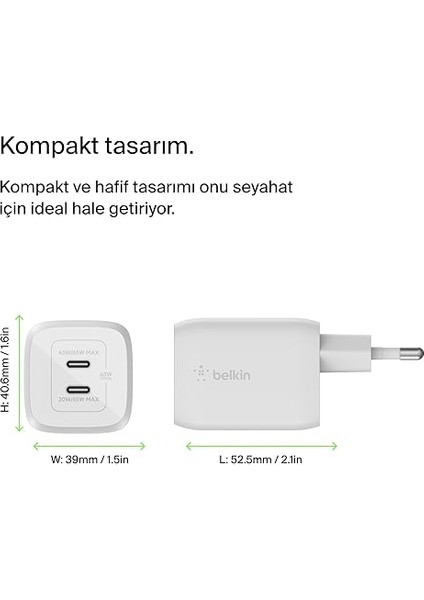 Şarj Bölümü Usb-C Gan 65WŞARJ Bölümü Usb-C Gan 65W indirimleri