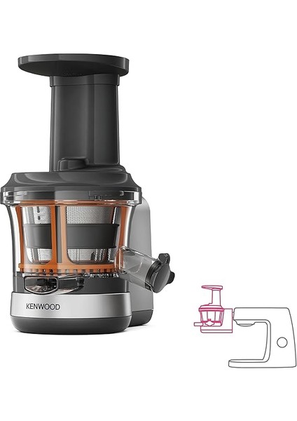 Sebze Meyve Yavaş Spiral Sıkma Aparatı KAX720PL - Mutfak Şefi Aksesuarı, Lifli Posayı Toplama (Chef Mutfak Makineleri, Kcl, Kwl, Kvl, Kvc, Kmix Modelleri Için Uygun) fiyatları