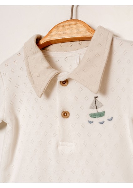 Jakarlı Yakalı 2’li Erkek Bebek Takımı | Şık ve Rahat Tasarım | 3-24 Ay modelleri