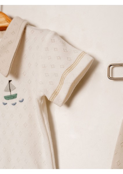 Jakarlı Yakalı 2’li Erkek Bebek Takımı | Şık ve Rahat Tasarım | 3-24 Ay fırsatları