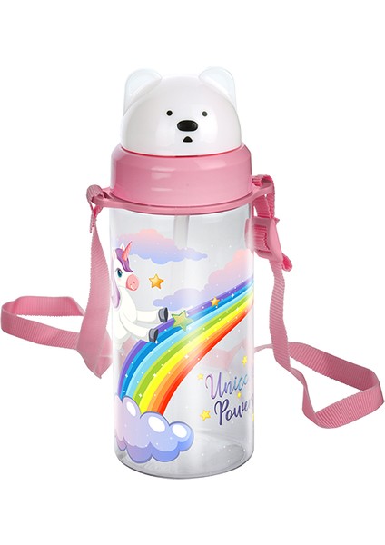 Glossa Sevimli Hayvanlar Askılı Çocuk Matarası - 400 ml