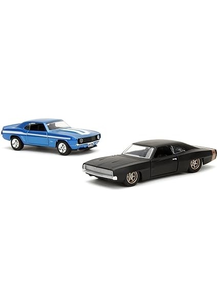 Toys - Fast And Furious Arabalar (2'li Set) - 1969 Chevrolet Camaro & 1968 Dodge Charger Widebody - 2 Legacy Serisi Model Araba, Açılabilir Kapılı, 1:32, 19 Cm, 8 Yaşından Itibaren, Wave 2, Set 1 fiyatları