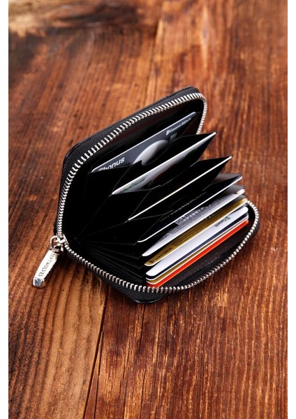 Lacivert Hakiki Deri Kartlık Cüzdan Şık Tasarım ve Hediye Seçeneği ile fırsatları