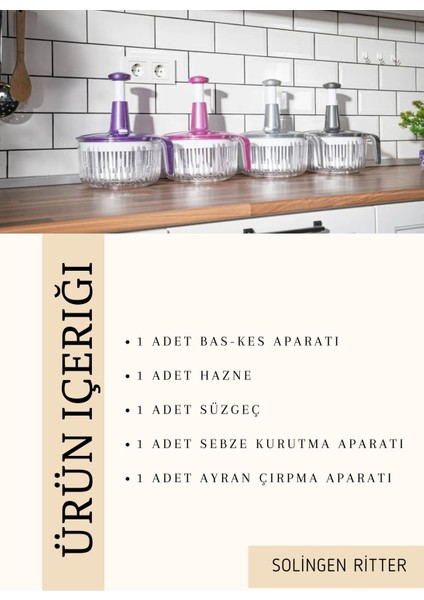 Manuel Solingen Sebze/meyve Kurutucu - Salata Kurutucu indirimleri