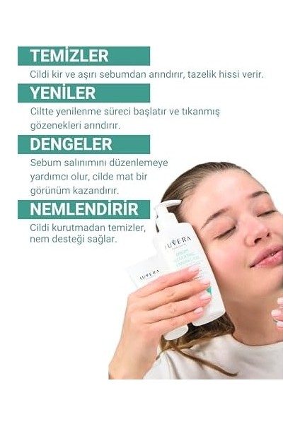 Juvera Cosmeceuticals Sebum Regulating Gel Yağlı ve Akneye Eğilimli Ciltler Için Temizleme Jeli 200 ml fiyatları