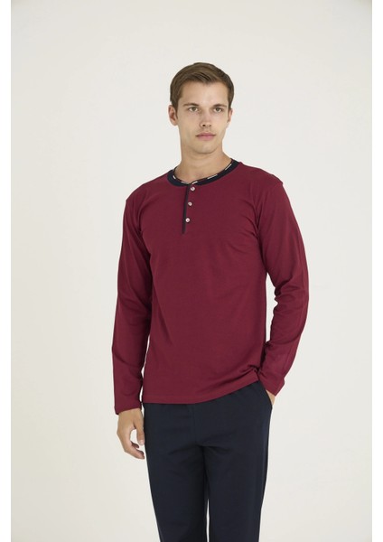 Mdb Kocabey 9245 Erkek Midi Yaka Pijama Takım