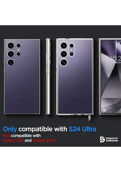 Galaxy S24 Ultra ile Uyumlu Kılıf Liquid Crystal 4 Tarafı Tam Koruma Crystal Clear - ACS07283 fiyatları