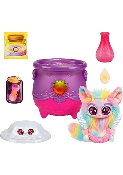 Mixies Büyülü Mücevher Sürpriz Kazan: Güneş. Yeni Pırıltılı Gözlerle! Fizzing Cauldron'dan Bir Mixie Peluş'u Ortaya Çıkarın ve 2 Büyülü Güneş Taşı Sürprizini Keşfedin! Stiller Değişebilir indirimleri