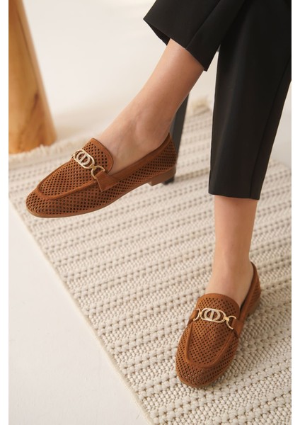 Sally Kadın Süet Taba Günlük Ayakkabı indirimleri