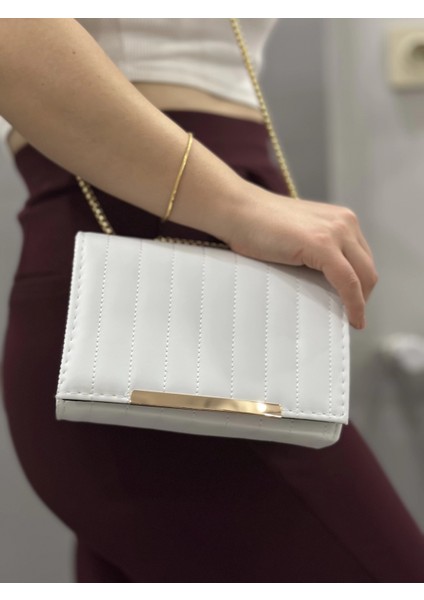 Cessi Beyaz Cilt Çanta