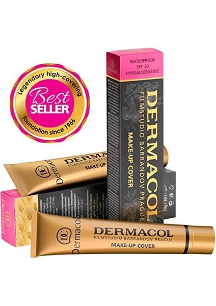 Dermacol Make-Up Cover Su Geçirmez Hipoalerjenik Spf 30 #215 (Tüm Akne Izleri ve Dövmeleri Kapatır) fiyatları