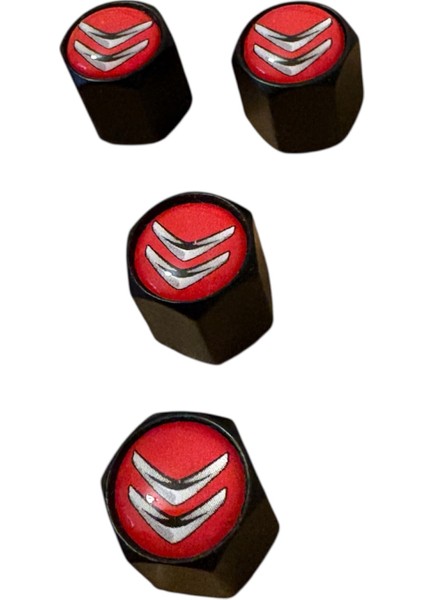 Cıtreon Logo Metal Kırmızı Renk 4 Adet Sibop Kapak modelleri