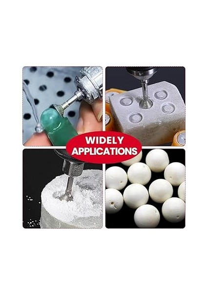 Taş Oyma Seti Elmas Çapak Uçları ile Uyumlu Için, 13 Adet Parlatma Kitleri Döner Araçları Aksesuarları fırsatları